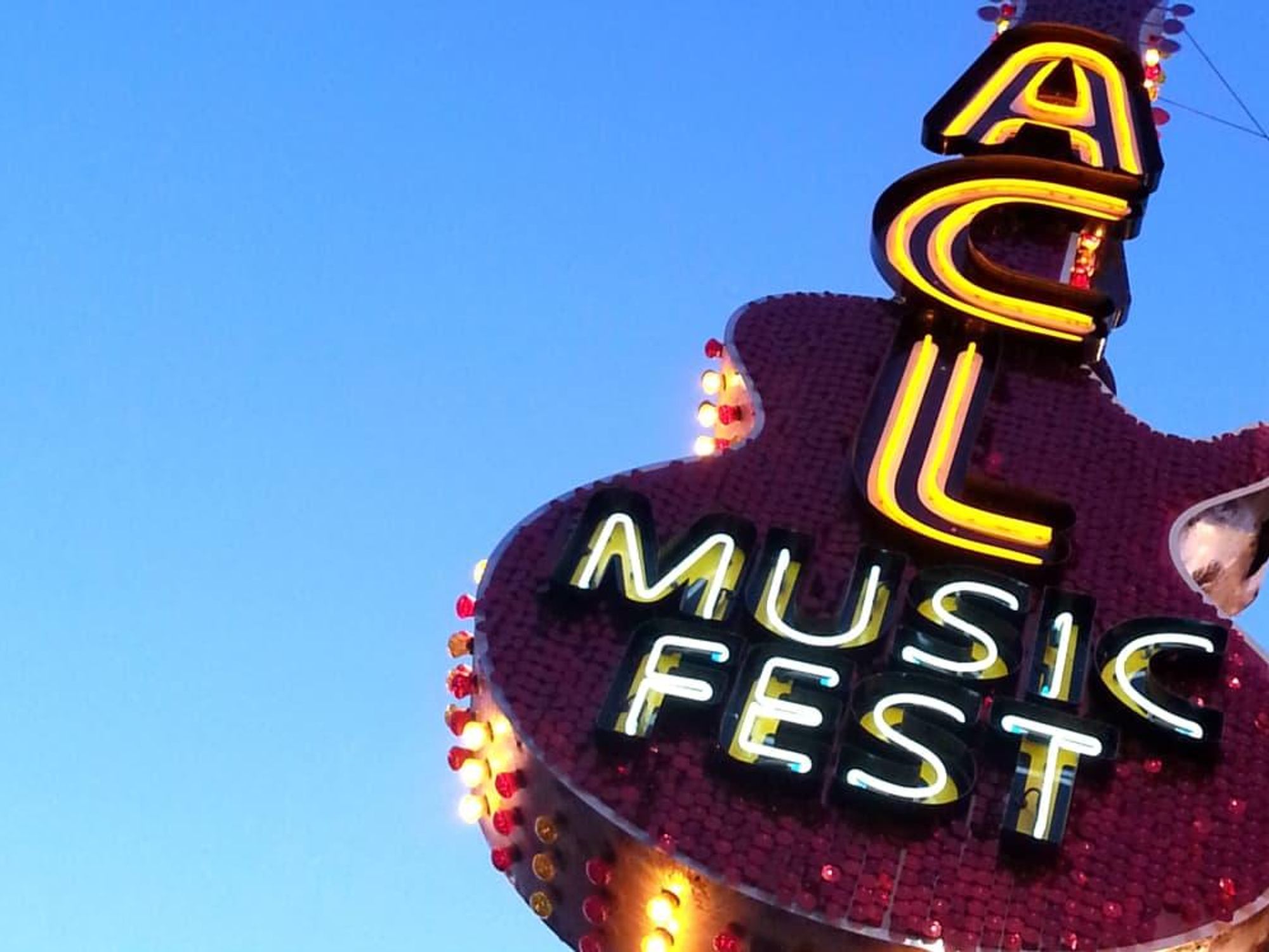 Austin City Limits ACL Music Festival sign 2015
