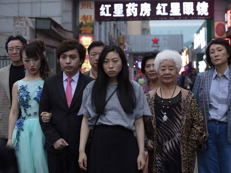 Awkwafina and the cast of The Farewell