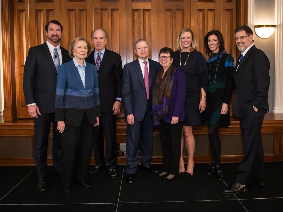 Babe Laufenberg, Ruth Altshuler, Roger Staubach, Hal Brierley, Diane Brierley, Jennifer Sampson, Charlotte Jones Anderson, John Stephens
