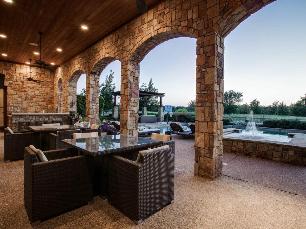 Back patio at 1724 Wisteria Way in Westlake