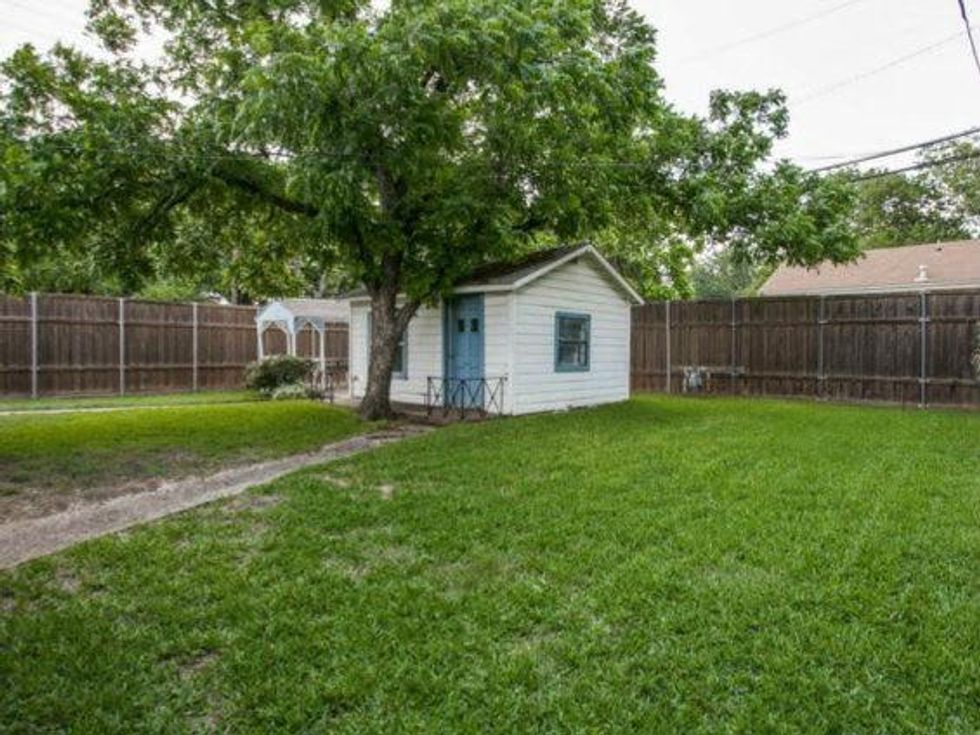 Backyard at 2329 W. Colorado Blvd. in Dallas