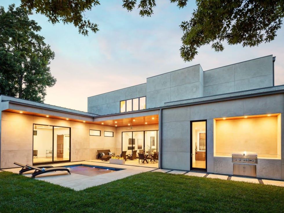 Backyard at 5746 Greenbriar in Dallas