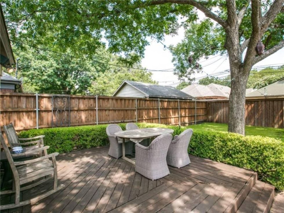 Backyard at 5839 Marquita Ave. in Dallas