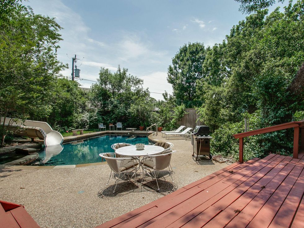 Backyard at 6522 Park Ln. in Dallas