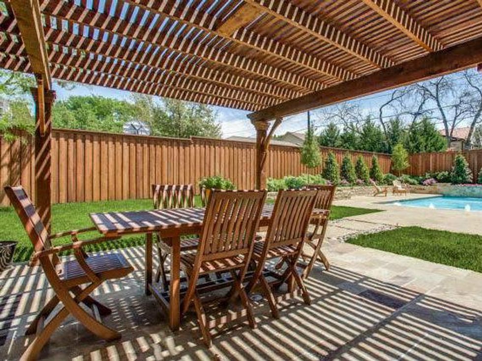 Backyard at 6700 Lakeshore in Dallas