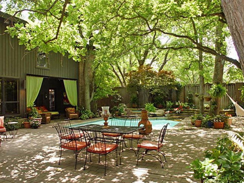 Backyard at 6915 Edelweiss Circle in Dallas