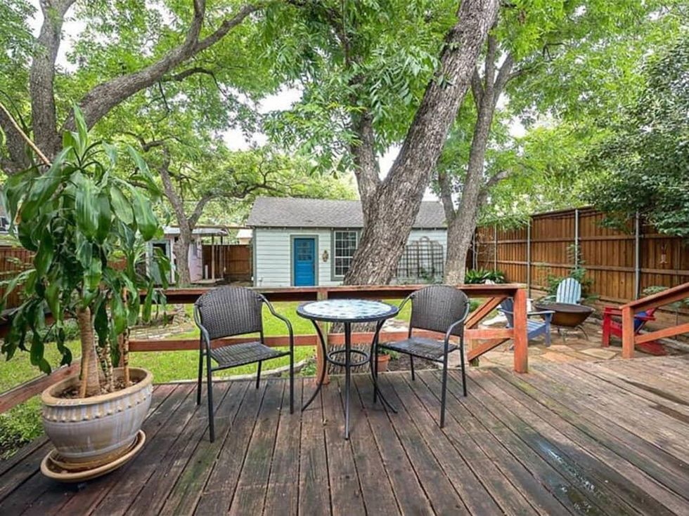 Backyard at 701 S. Clinton Ave. in Oak Cliff