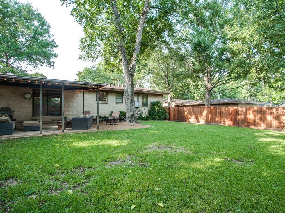 Backyard at 881 Berkinshire Dr. in Dallas