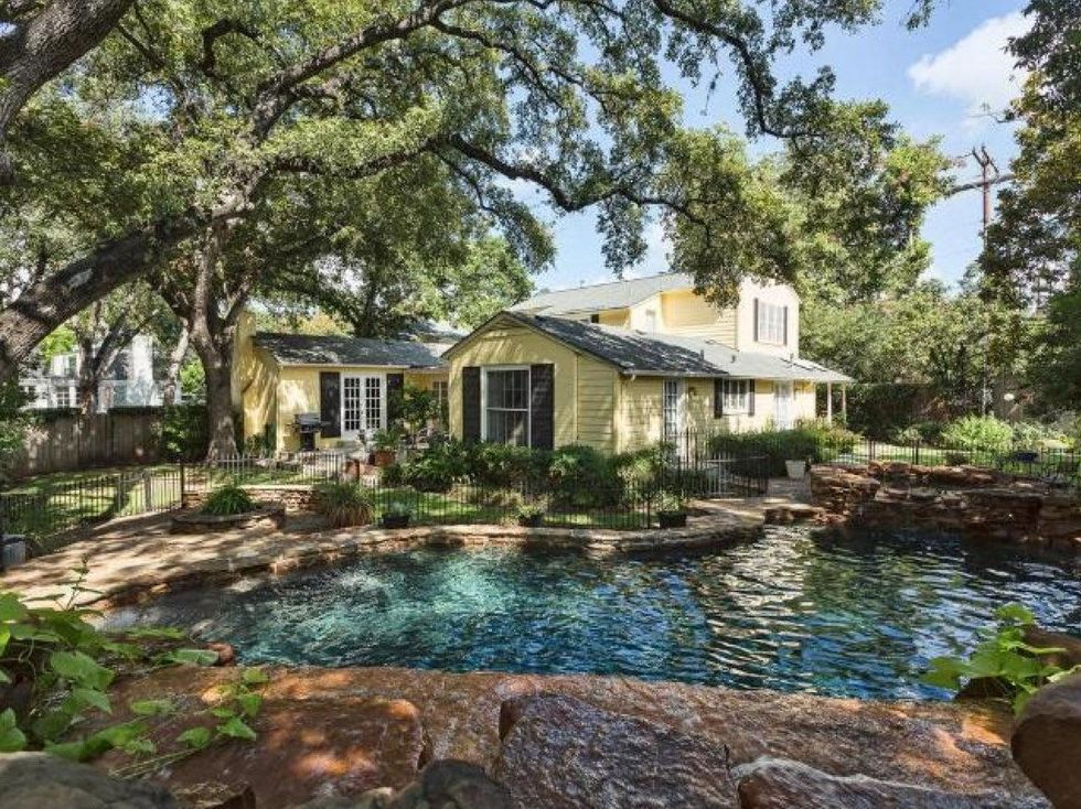 Backyard of 4 Green Lane in Austin