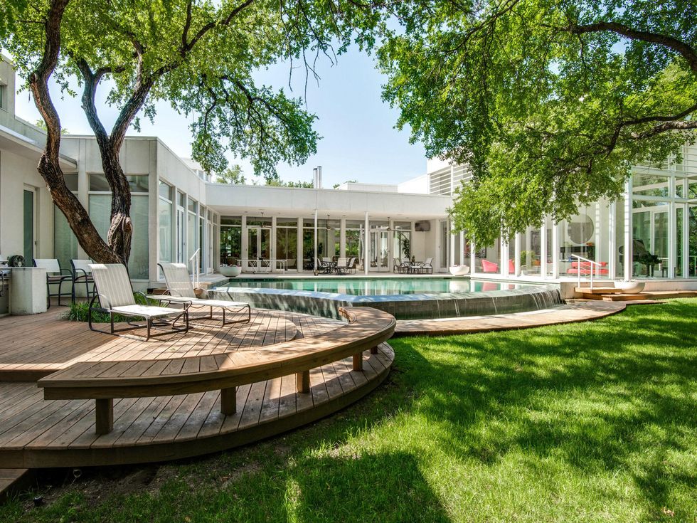 Backyard of 4130 Cochran Chapel in Dallas