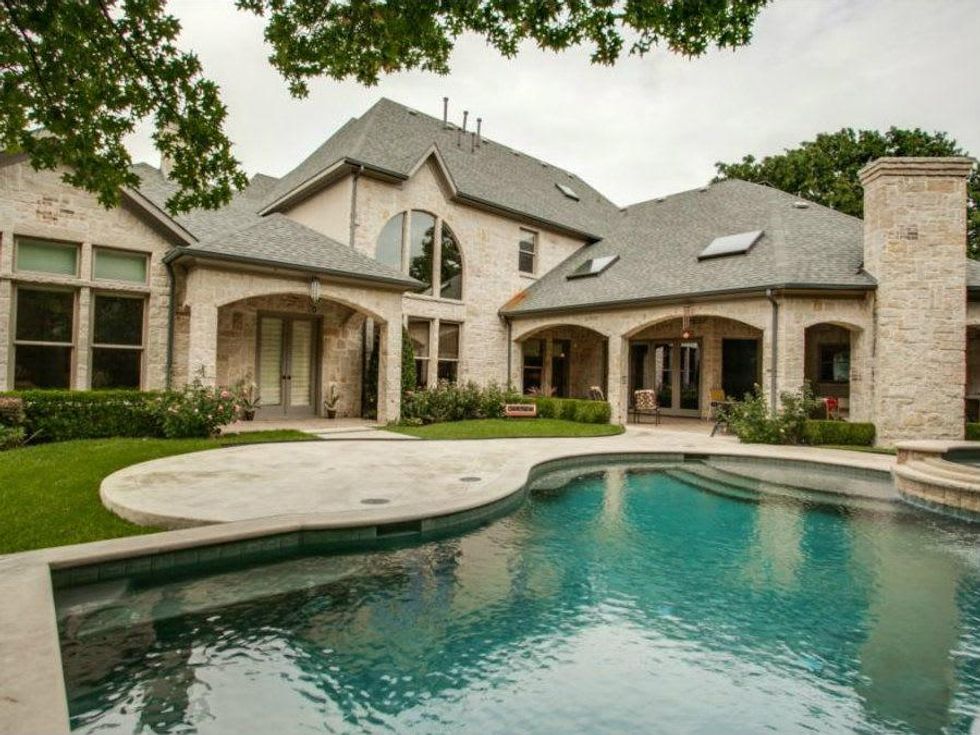 Backyard of 4437 Brookview in Dallas