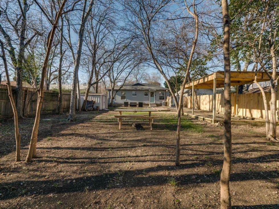 Backyard of 9014 Daytonia Ave. in Dallas