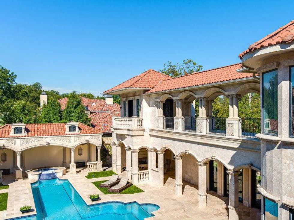 Backyard of 9625 Preston Rd. in Dallas