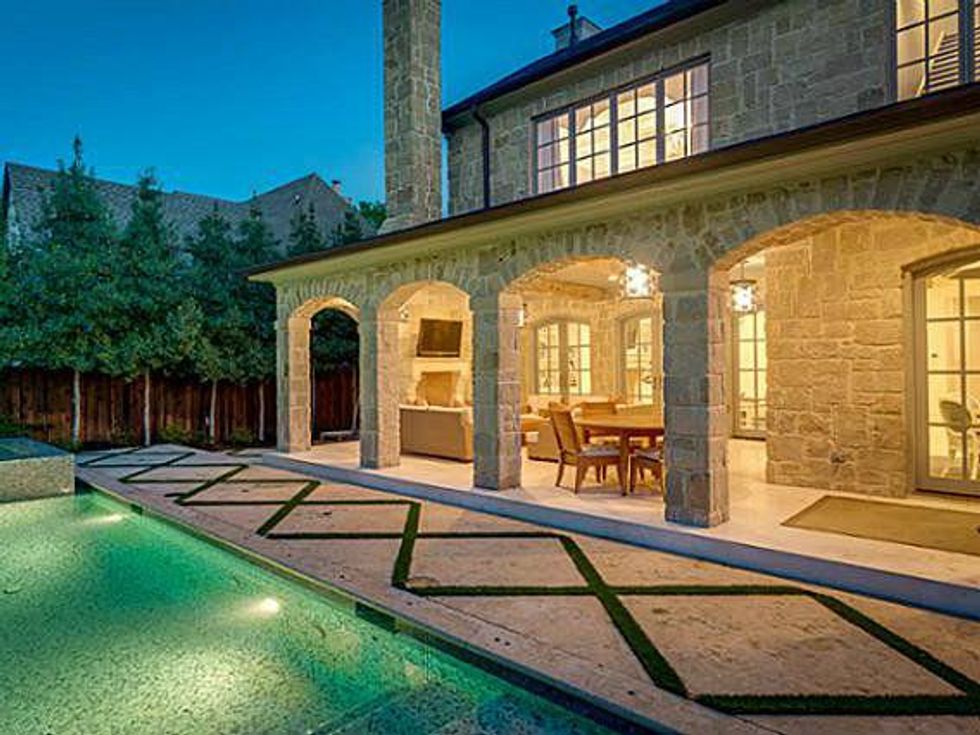 Backyard of Brenden Morrow's home in Dallas