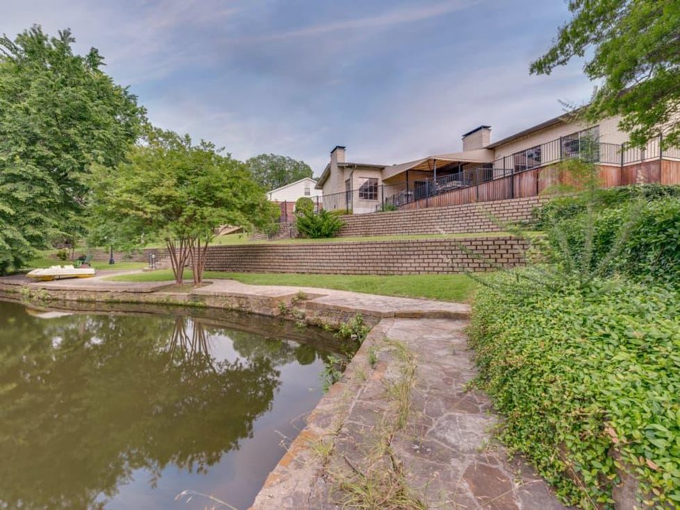 Backyard view at 4224 Briar Creek in Dallas