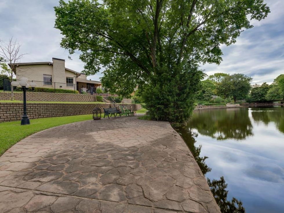 Backyard view at 4224 Briar Creek in Dallas