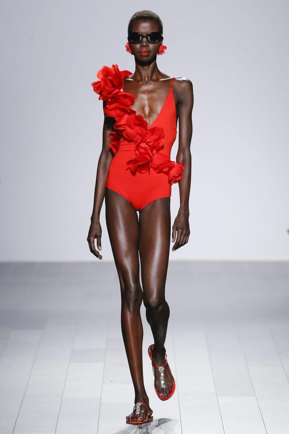 Badgley Mischka spring 2018 look 10 swimsuit