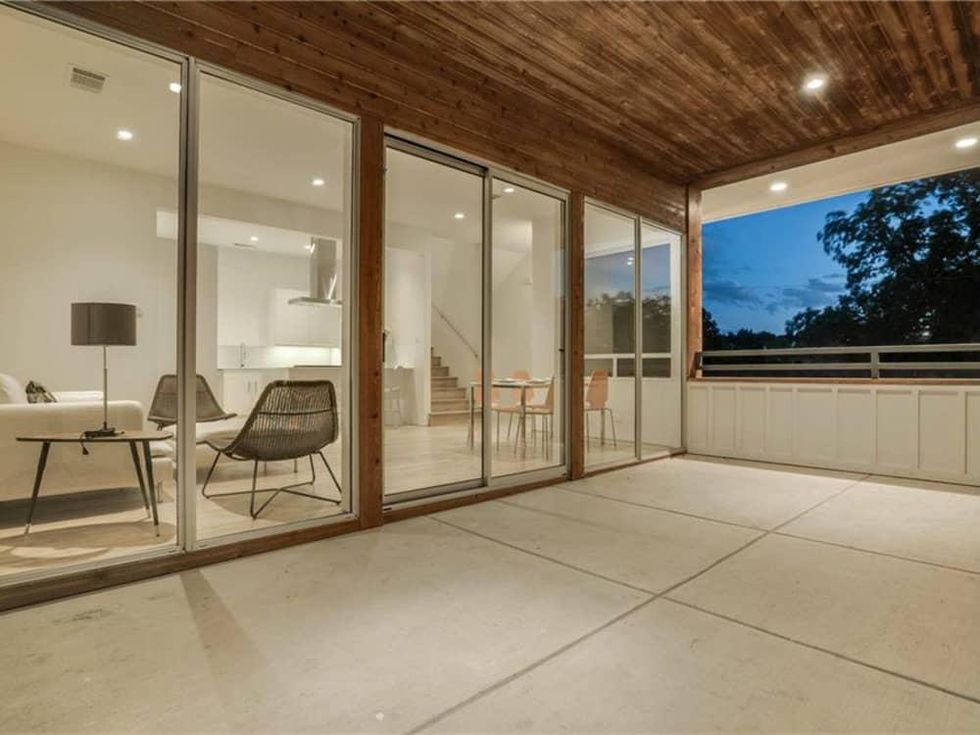 Balcony at 4401 Roseland Ave. Unit B in Dallas