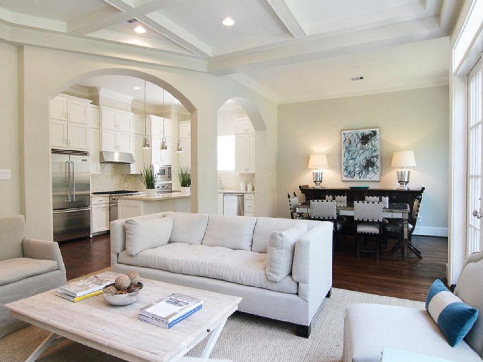 Bancroft Place Houston inner loop development in the River Oaks area June 2013 living room dining room