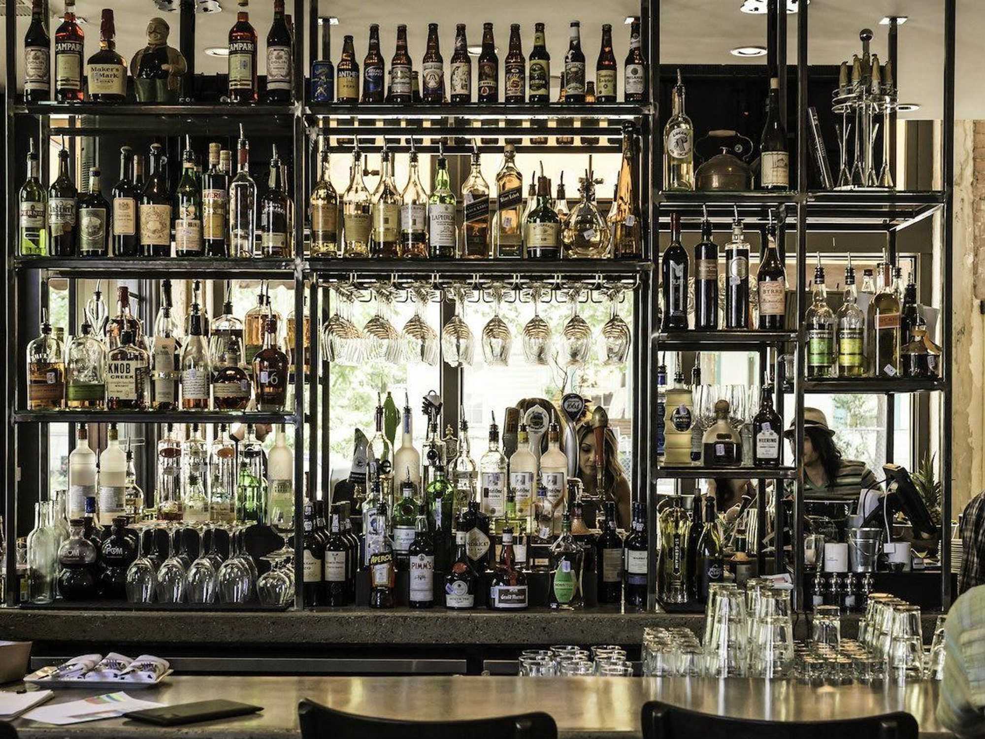 Bar at Boulevardier restaurant in Dallas