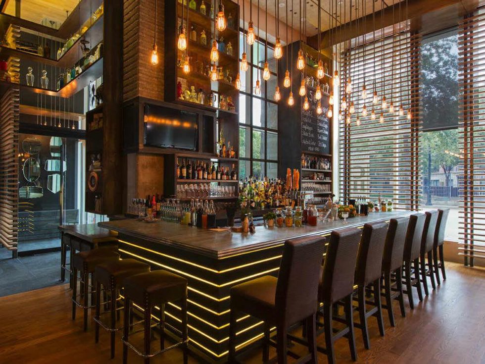 Bar at Cook Hall restaurant in Dallas