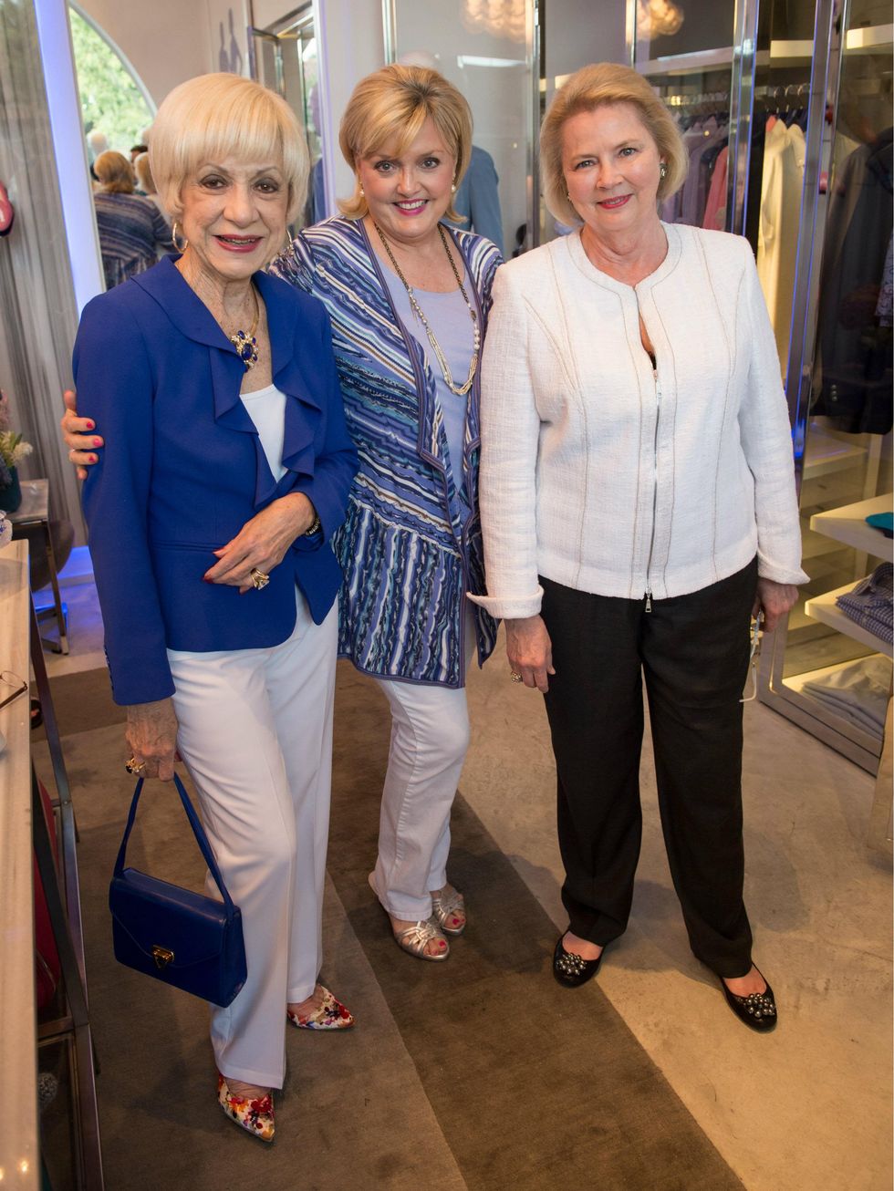 Barbara Bigham, Art in Bloom 2014 honoraray chairman, Jill Goldberg, Glenda Cotner, art in bloom