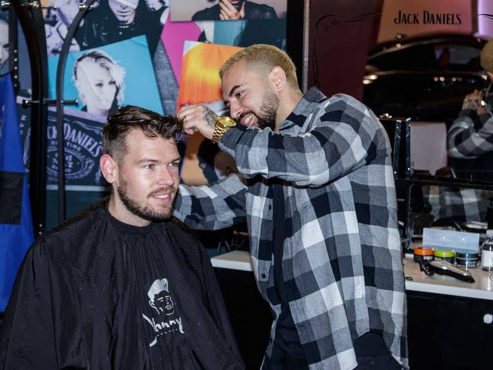 Barber shop, CultureMap Dallas Holiday Pop-up 2017