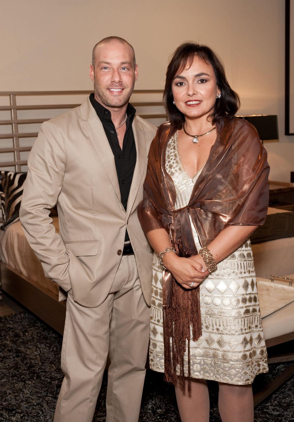 Baron Farha, Adriana Hoyos, Opening Party