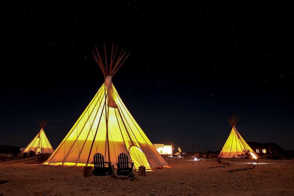 Basecamp Terlingua bubble tipi tent West Texas