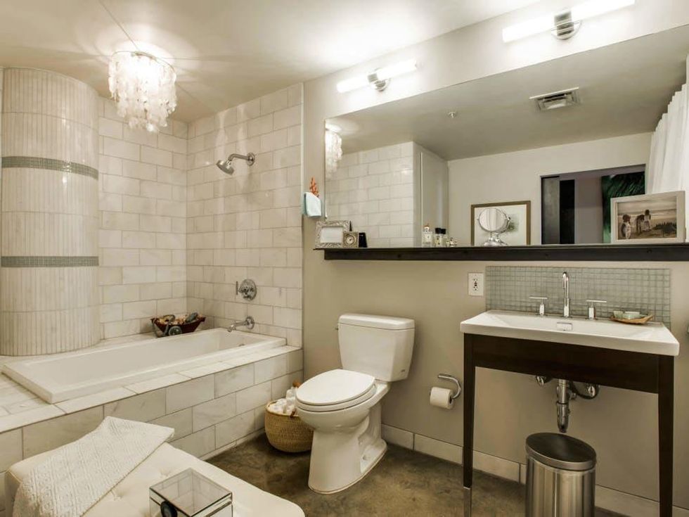 Bathroom at 1122 Jackson St. in Dallas