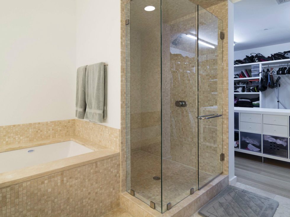 Bathroom closet at 4143 Buena Vista E in Dallas