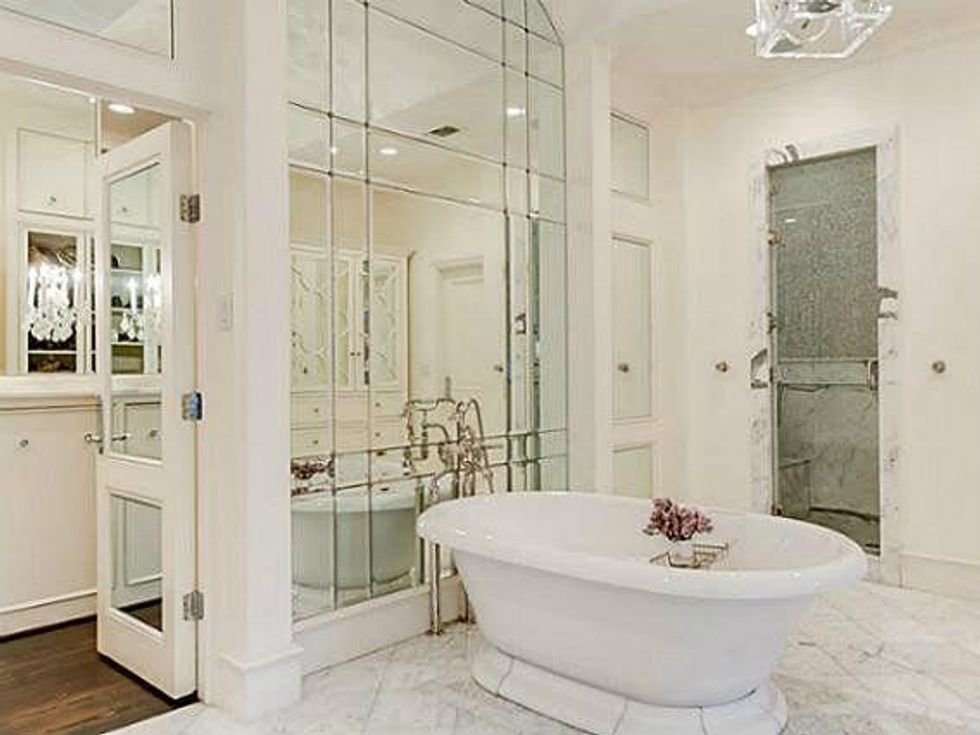 Bathroom in Brenden Morrow's home in Dallas