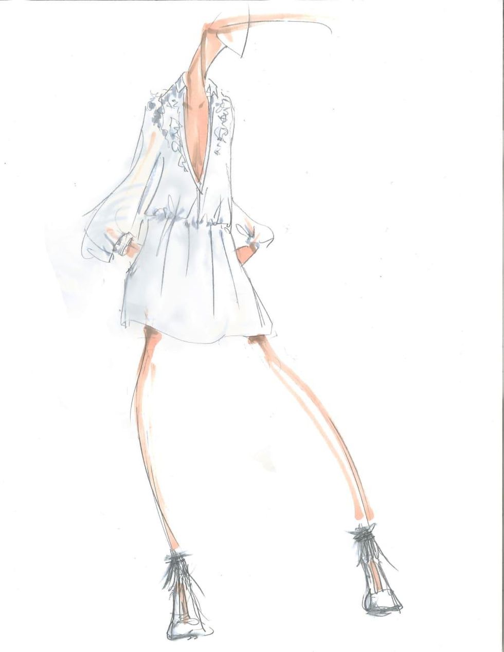 BCBG Max Azria inspiration sketch fall 2016 collection New York Fashion Week
