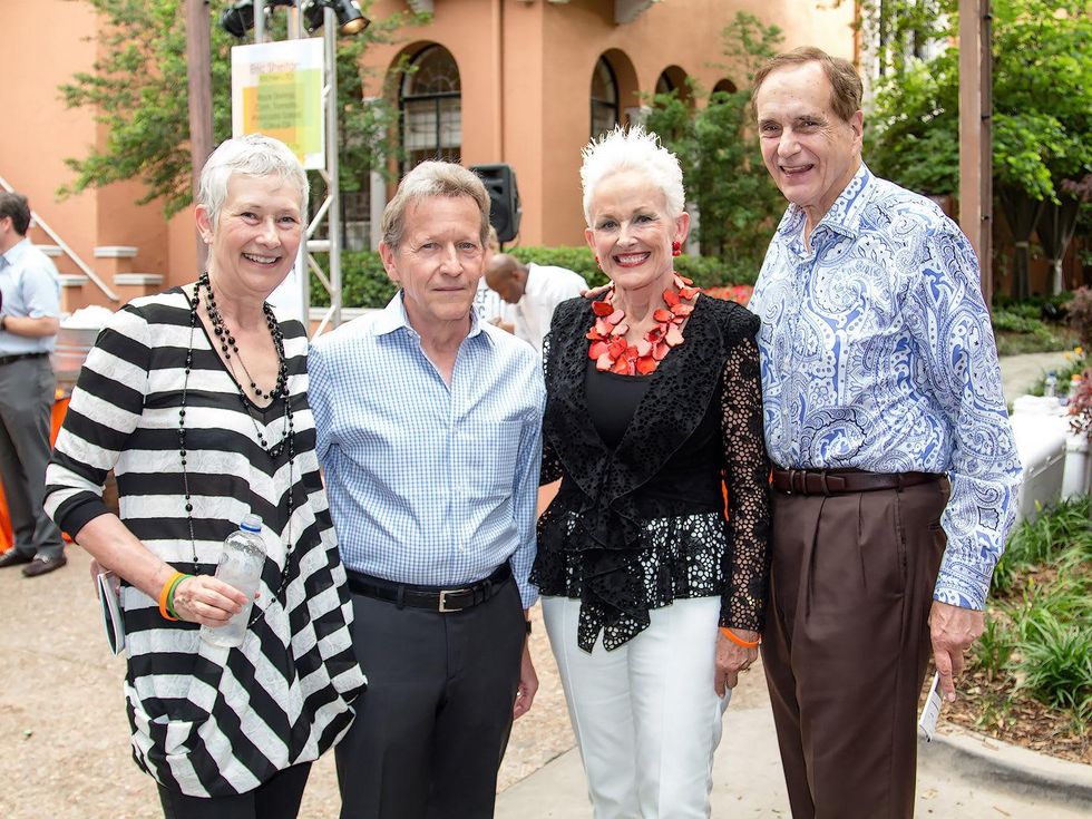 Becky Young, Cecil O\u2019Neal, Barbara Daseke, Don Daseke, taca party on the green