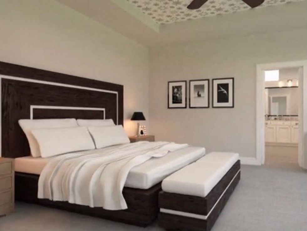 Bedroom at Villas at Garrett Avenue in Dallas