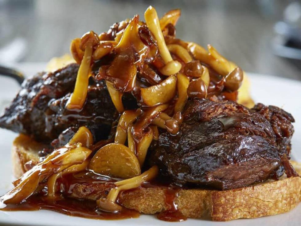 Beef cheek sandwich at Knife in Dallas