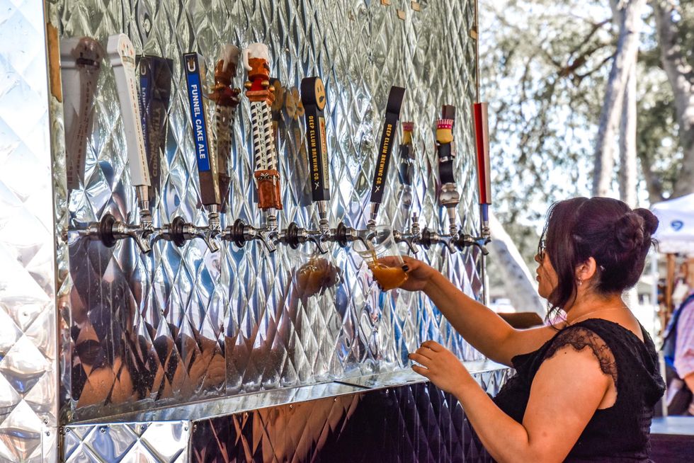 Beer taps at Huffhines Harvest Fest