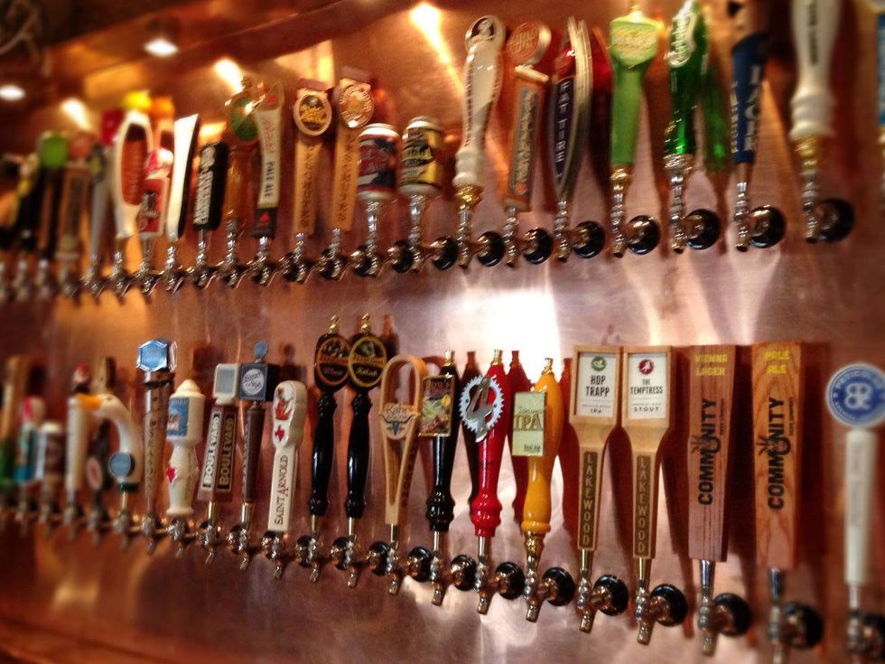 Beer taps at Social House Uptown in Dallas