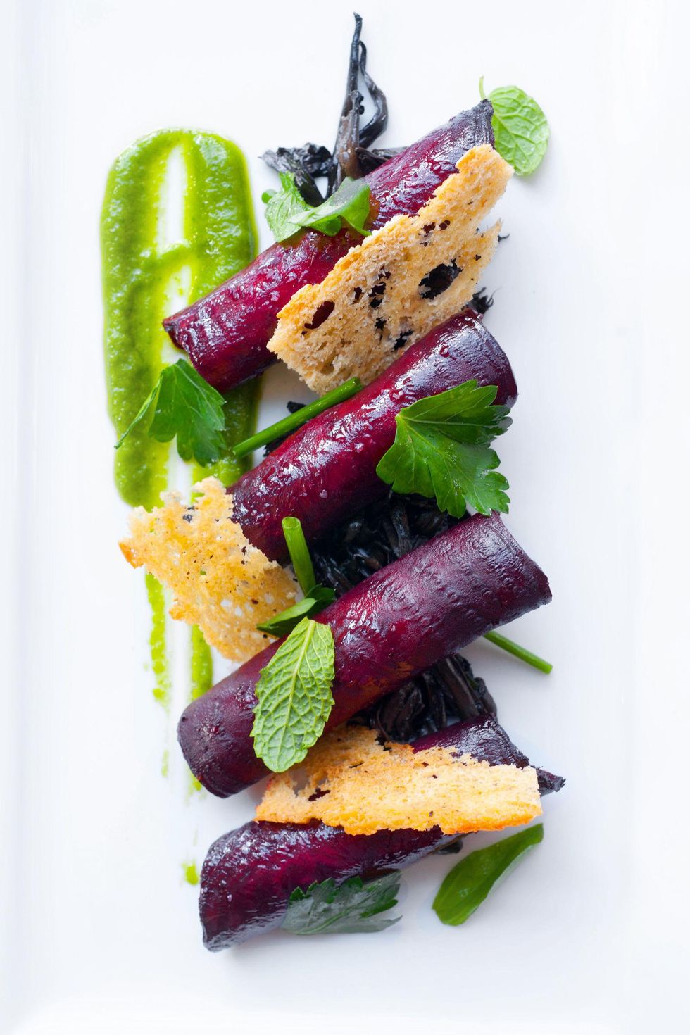 Beet Involtini at Belly & Trumpet restaurant in Dallas