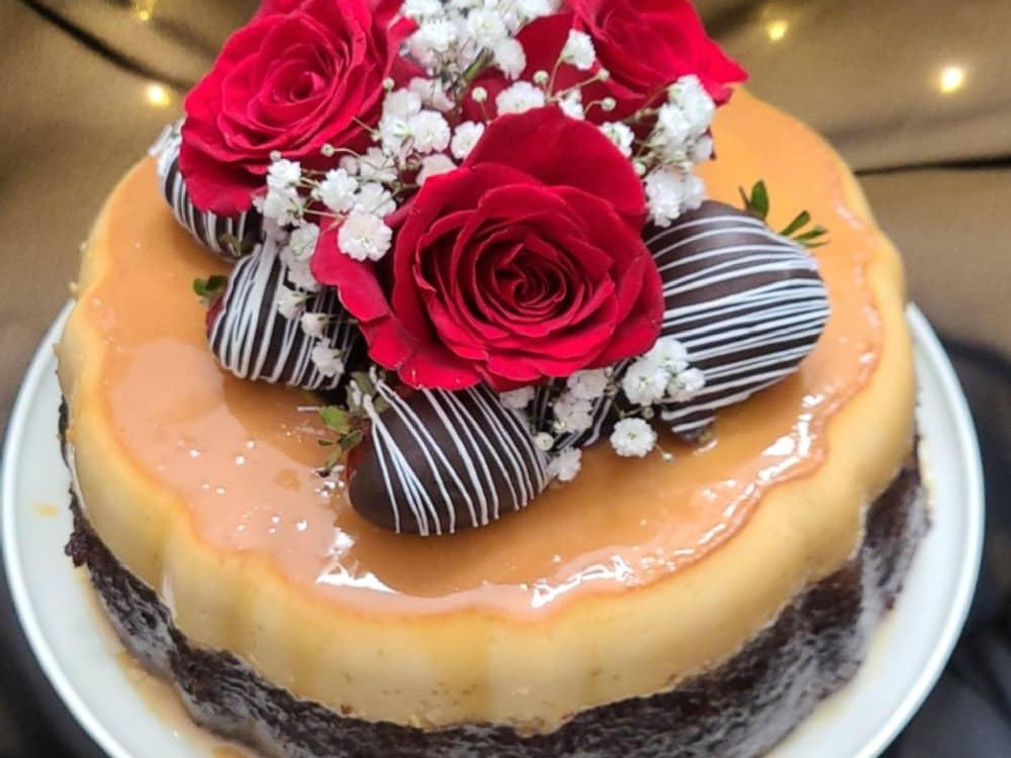 bella flan chocoflan