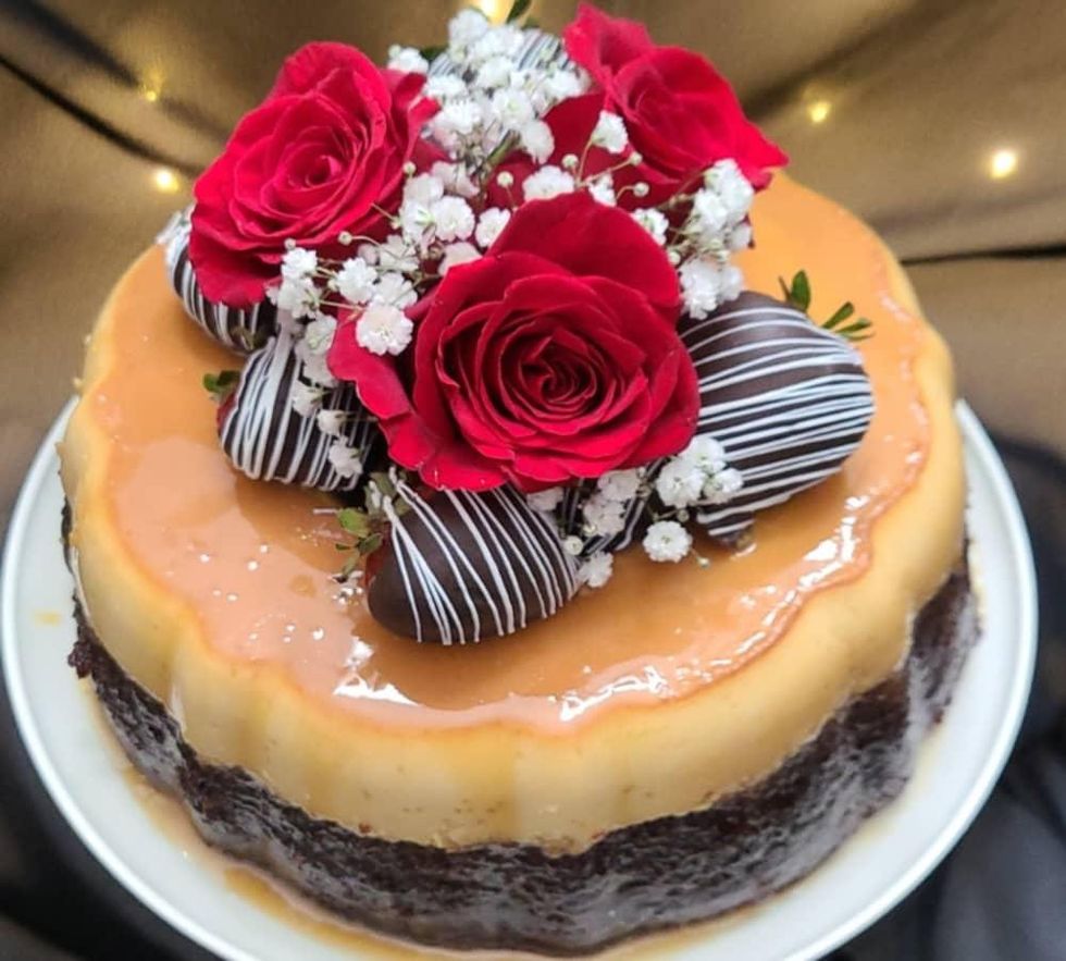 bella flan chocoflan