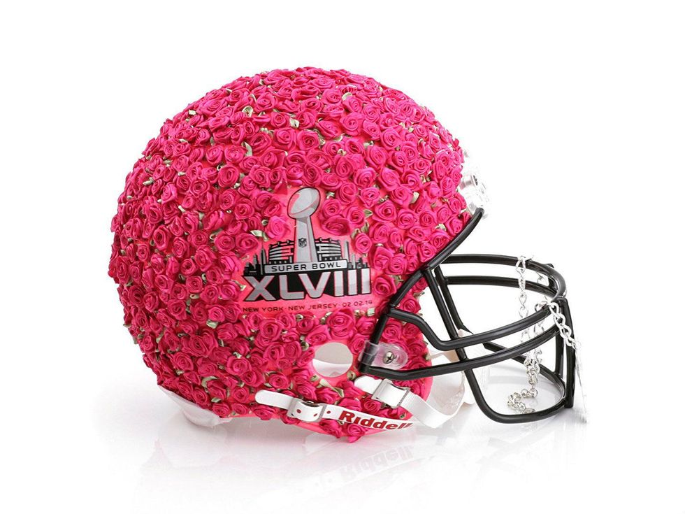 Betsey Johnson helmet for Bloomingdale's Fashion Touchdown