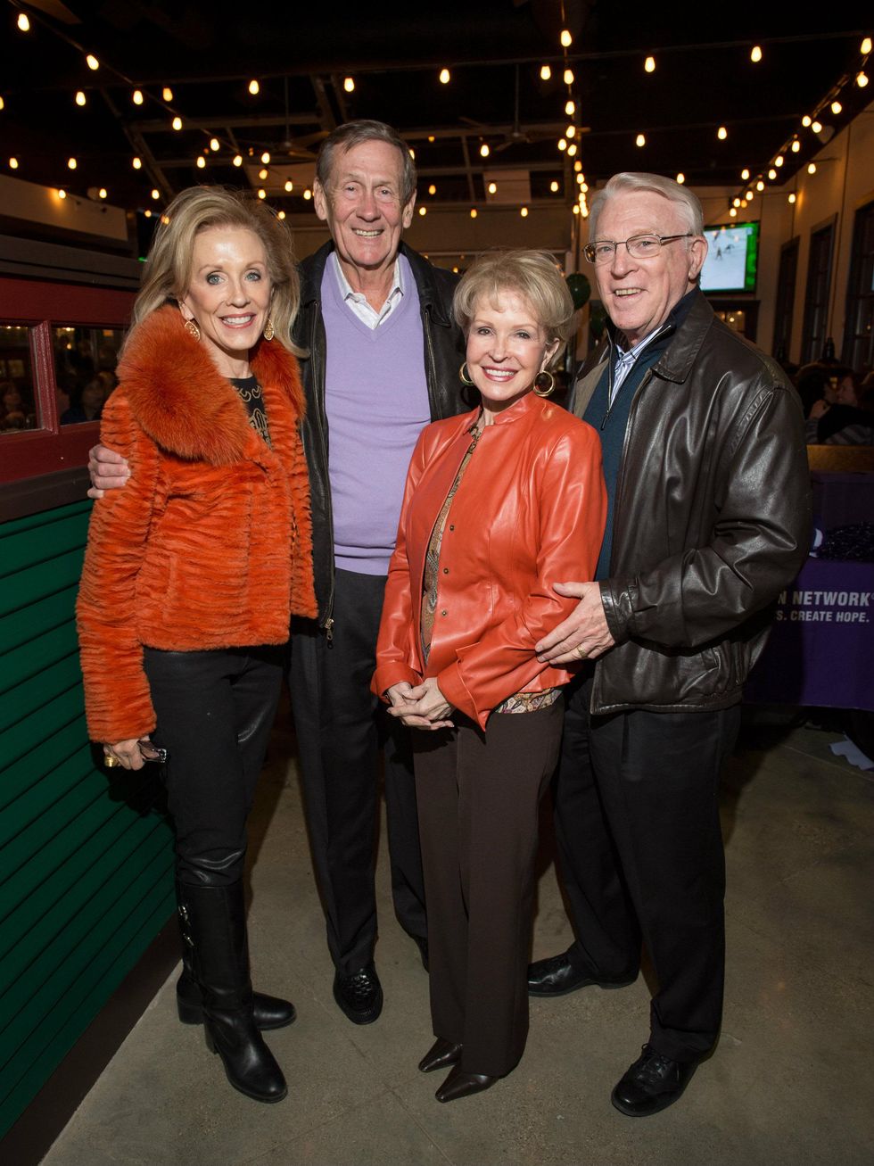 Betty Crawford, Jim Hammond, Kay Hammond, John Crawford, Snuffers grand opening