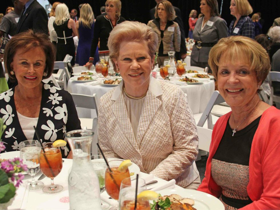 Betty Murray, Anne Newbury and Martha Beaird, just say yes luncheon
