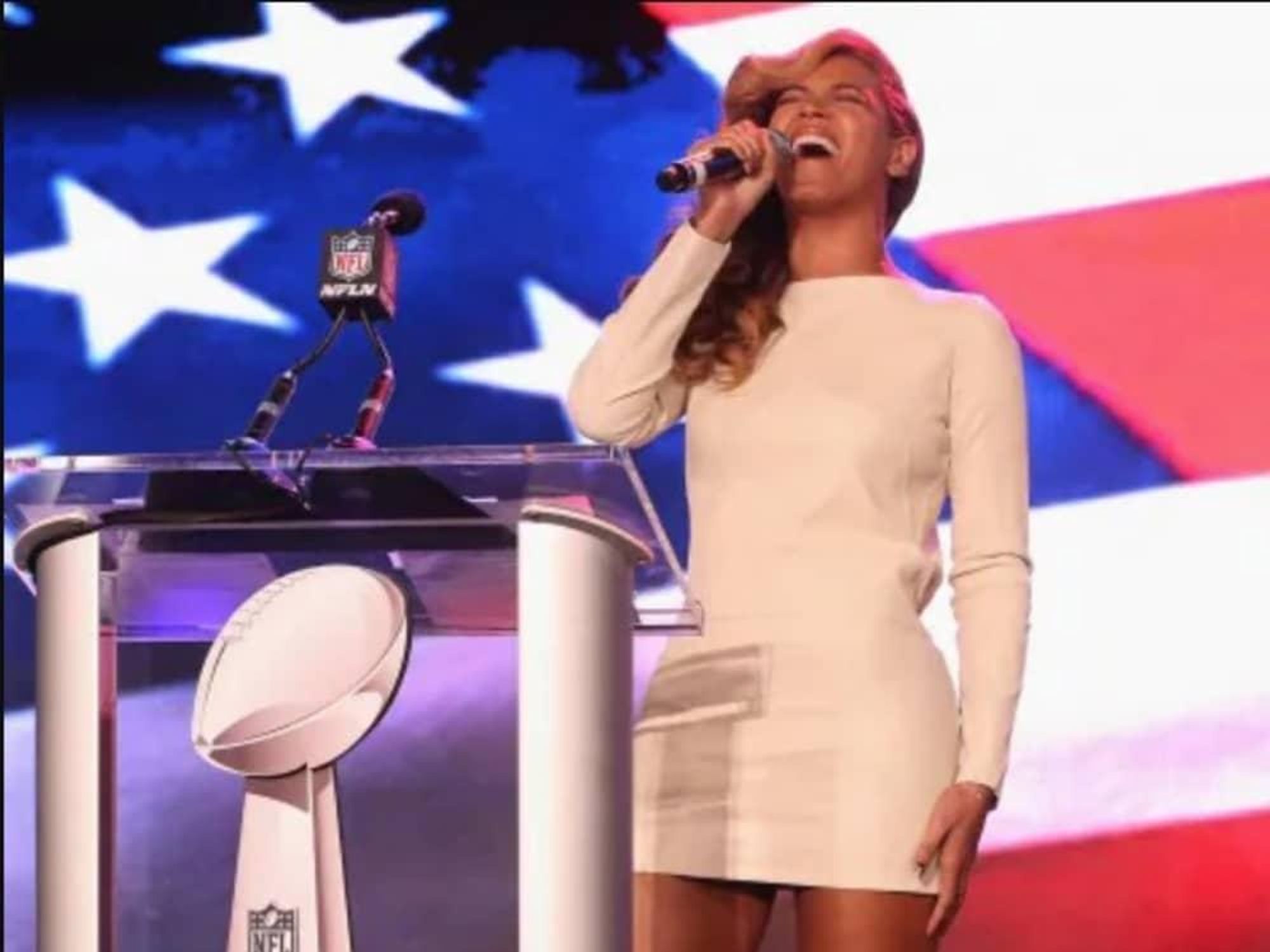 Beyonce, National Anthem, Super Bowl press conference