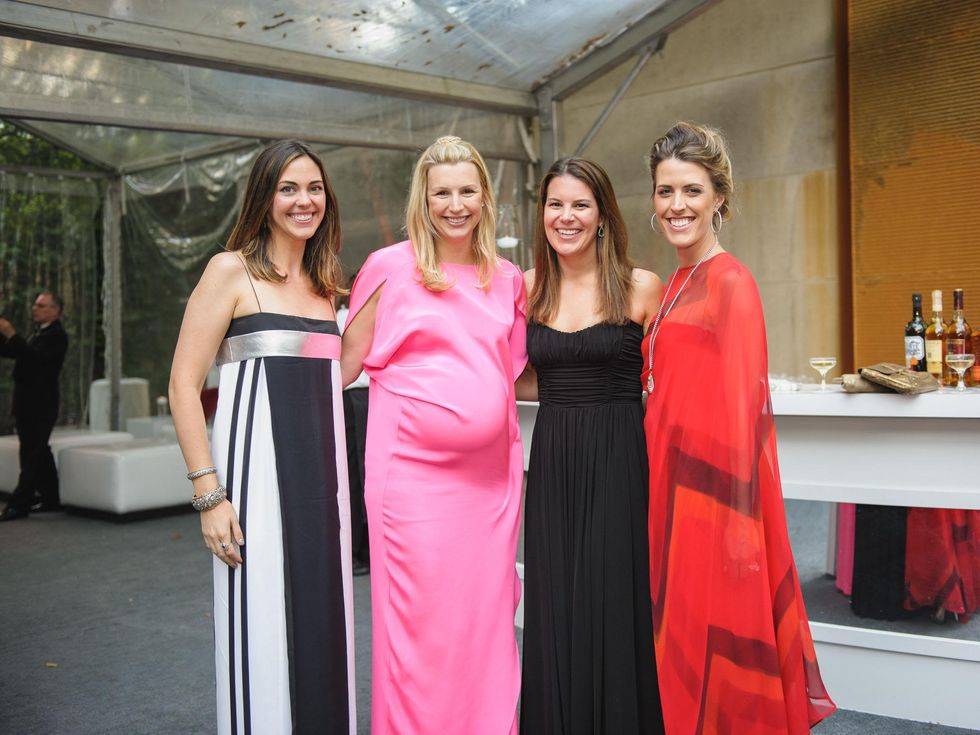 Bianca Colgin Watson, Nicolette Lamont, Ginna McLanahan, Brittan Cobb at Art Ball 2014