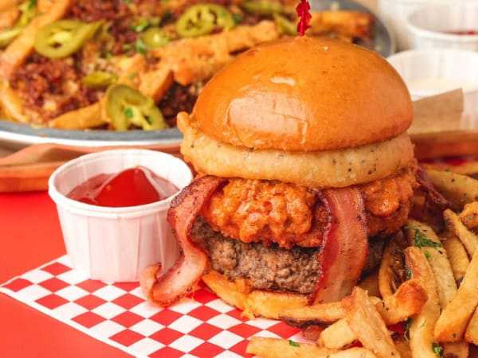 Big Tex burger from Rodeo Goat