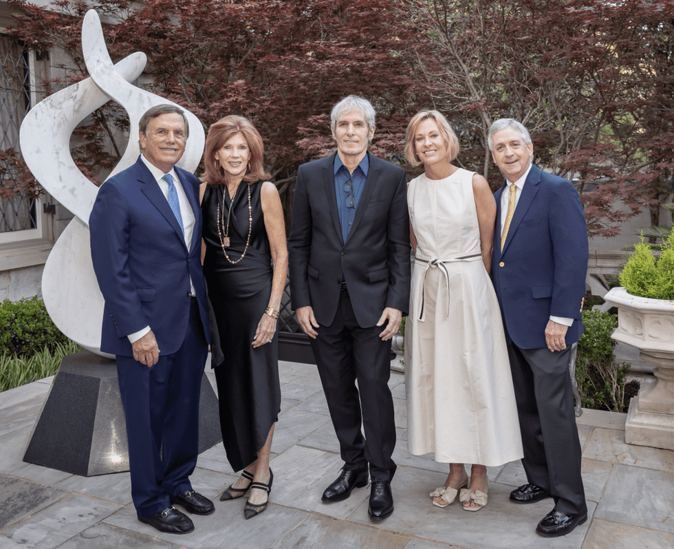 Bill and Rusty Duvall (VIP Hosts), Michael Bolton, Beth and Fin Ewing (Luncheon Chairs)