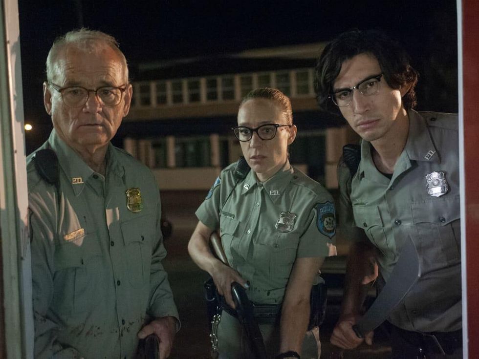 Bill Murray, Chlo\u00eb Sevigny, and Adam Driver in The Dead Don't Die