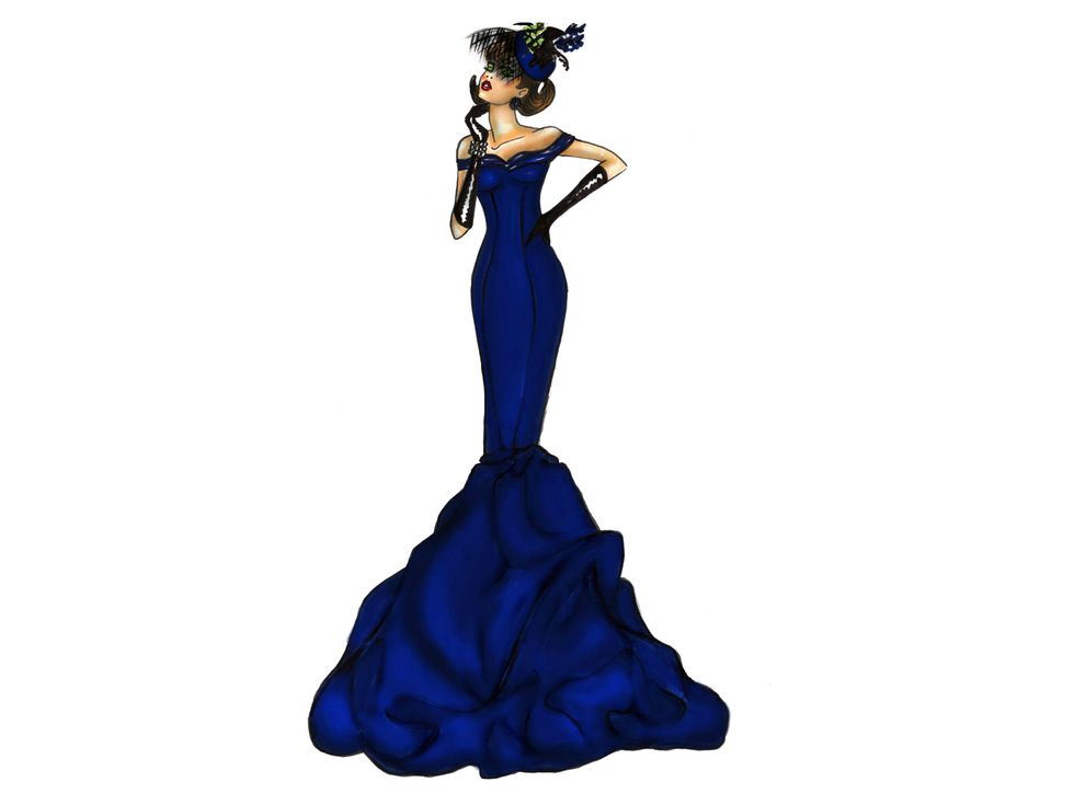 Binzario Couture evening gown